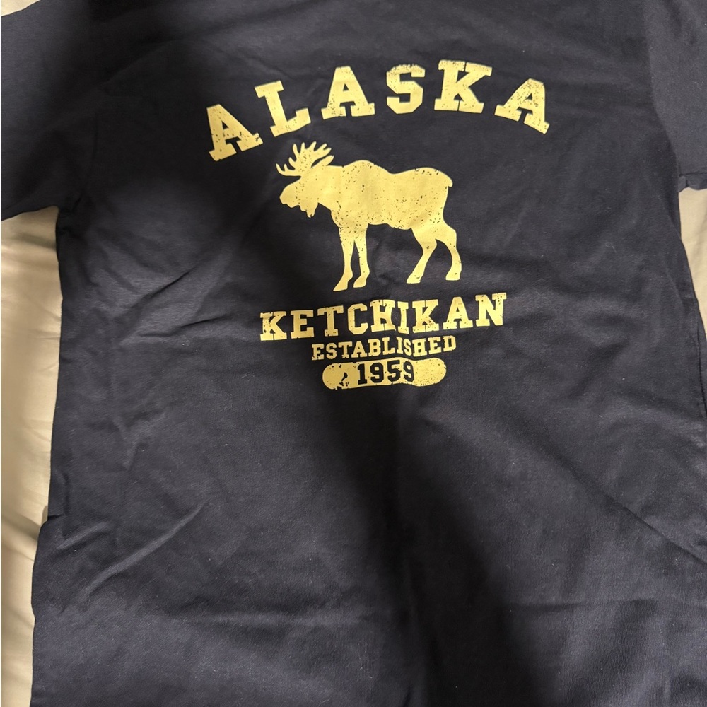 Alaska Navy Blue Graphic T-Shirt
